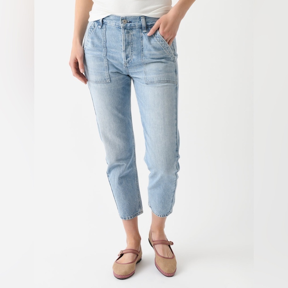 CITIZENS OF HUMANITY Women's Leah Cargo Tapered Silhouette Relaxed Slim Jean 25 - Picture 2 of 16